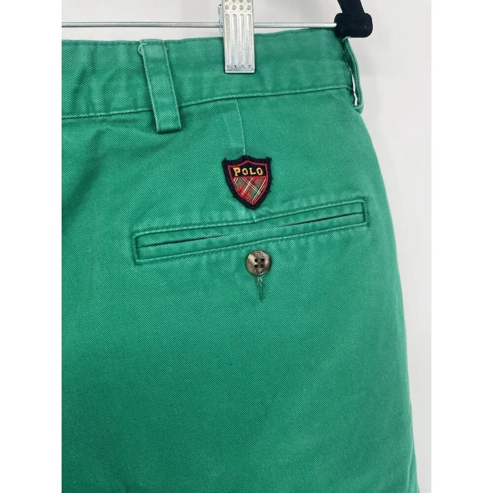 Vintage 90s Men’s Polo Golf Size‎ 35 Classic Chino Green Shorts *Read*